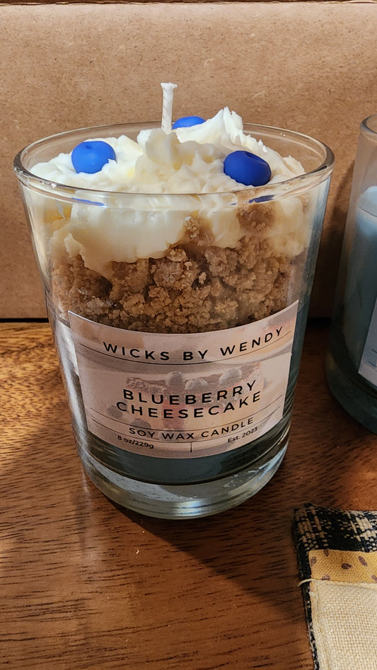 Blueberry Cheesecake Dessert candle