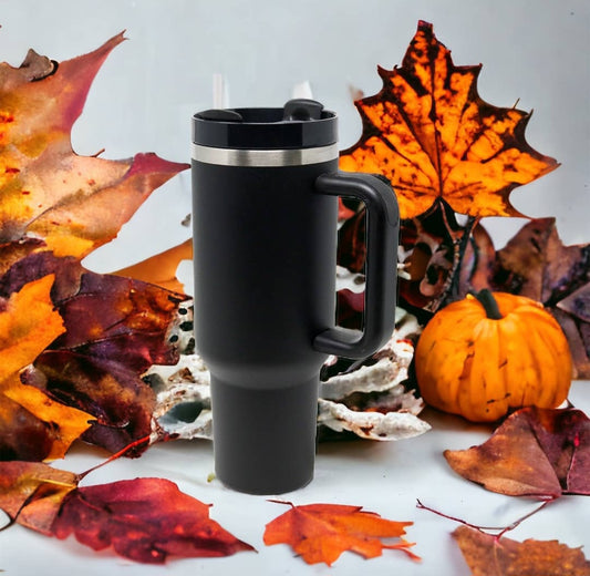 Black Insulated Tumbler 40 oz