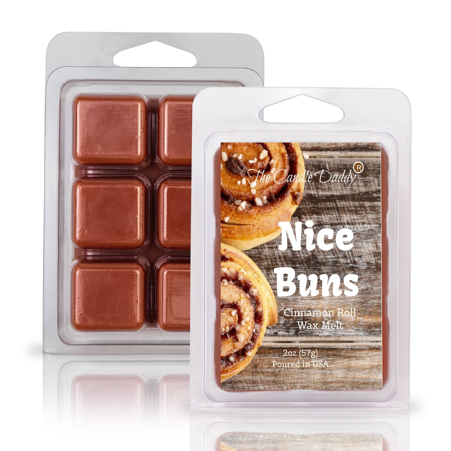 NICE BUNS - STICKY CINNAMON BUN SCENTED WAX MELT - 6 CUBES