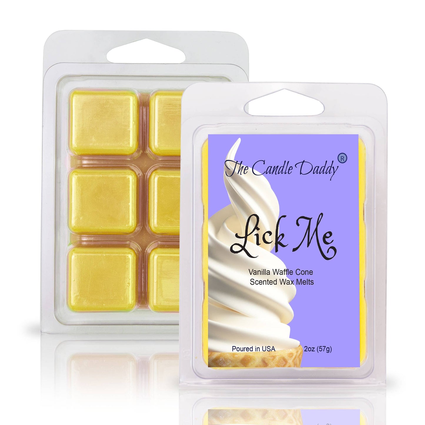 LICK ME - VANILLA WAFFLE CONE ICE CREAM SCENTED WAX MELT 2OZ