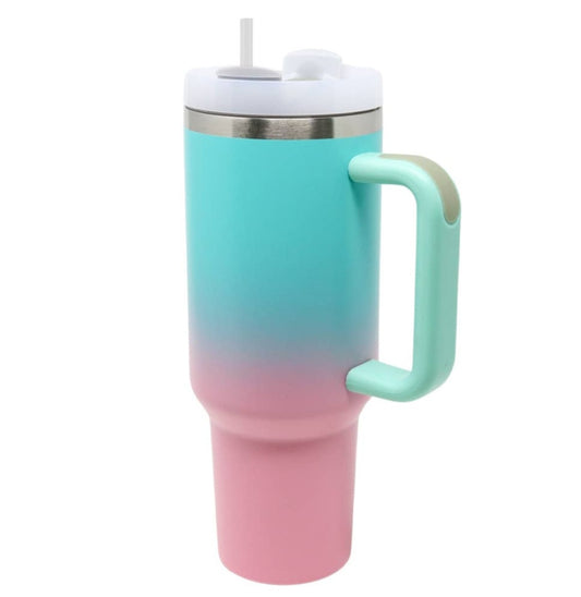 Pink & Blue Ombre Insulated Tumbler 40 oz