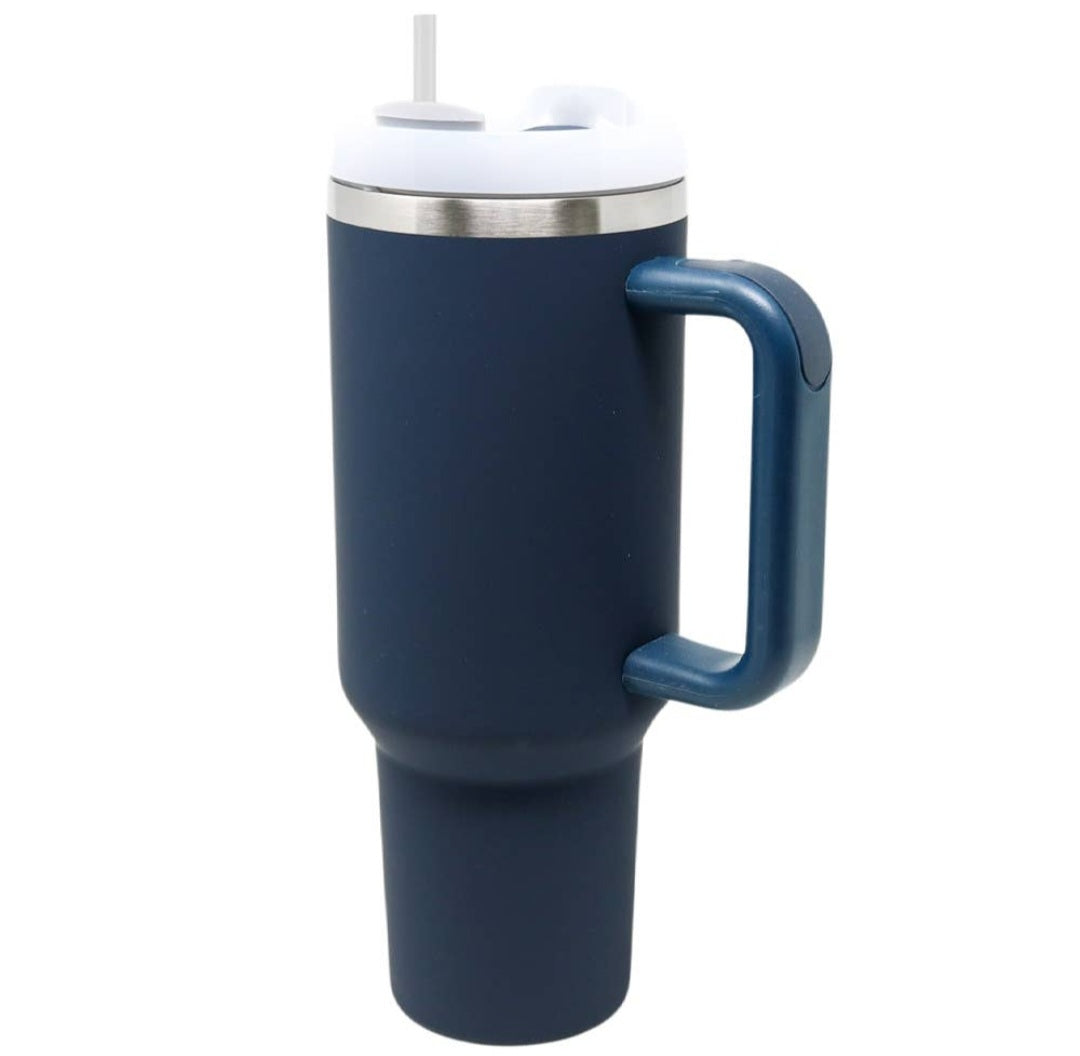 Dark Blue Insulated Tumbler 40 oz